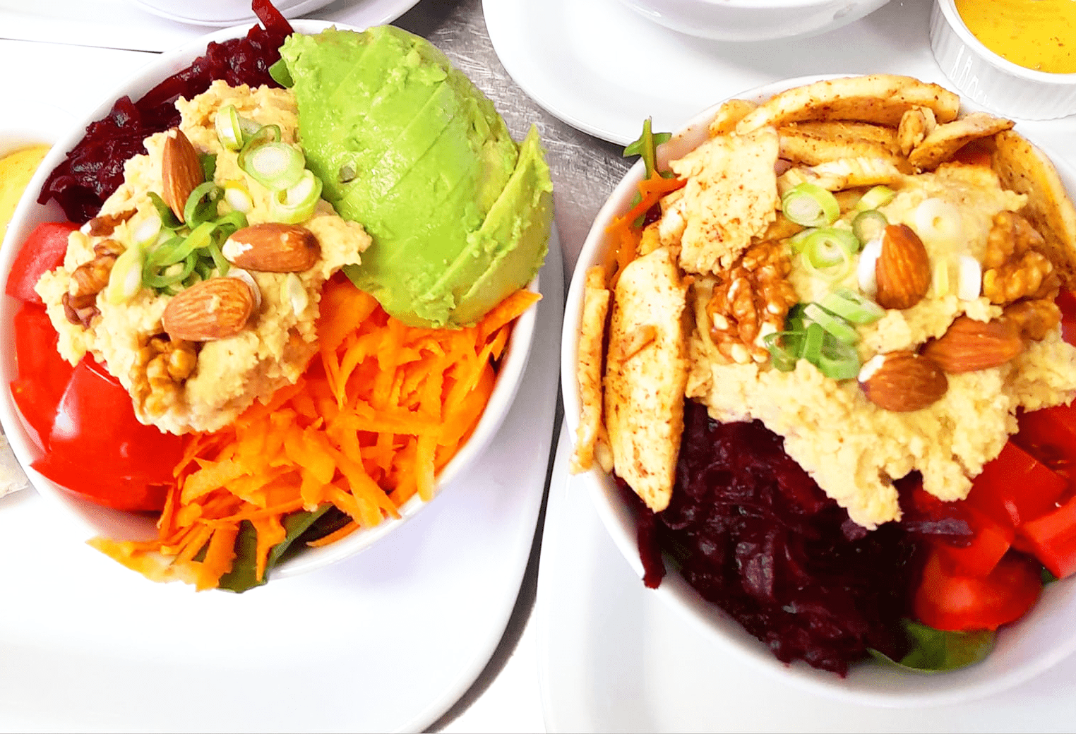 TOMIK Raw Energy Salad (with homemade hummus)