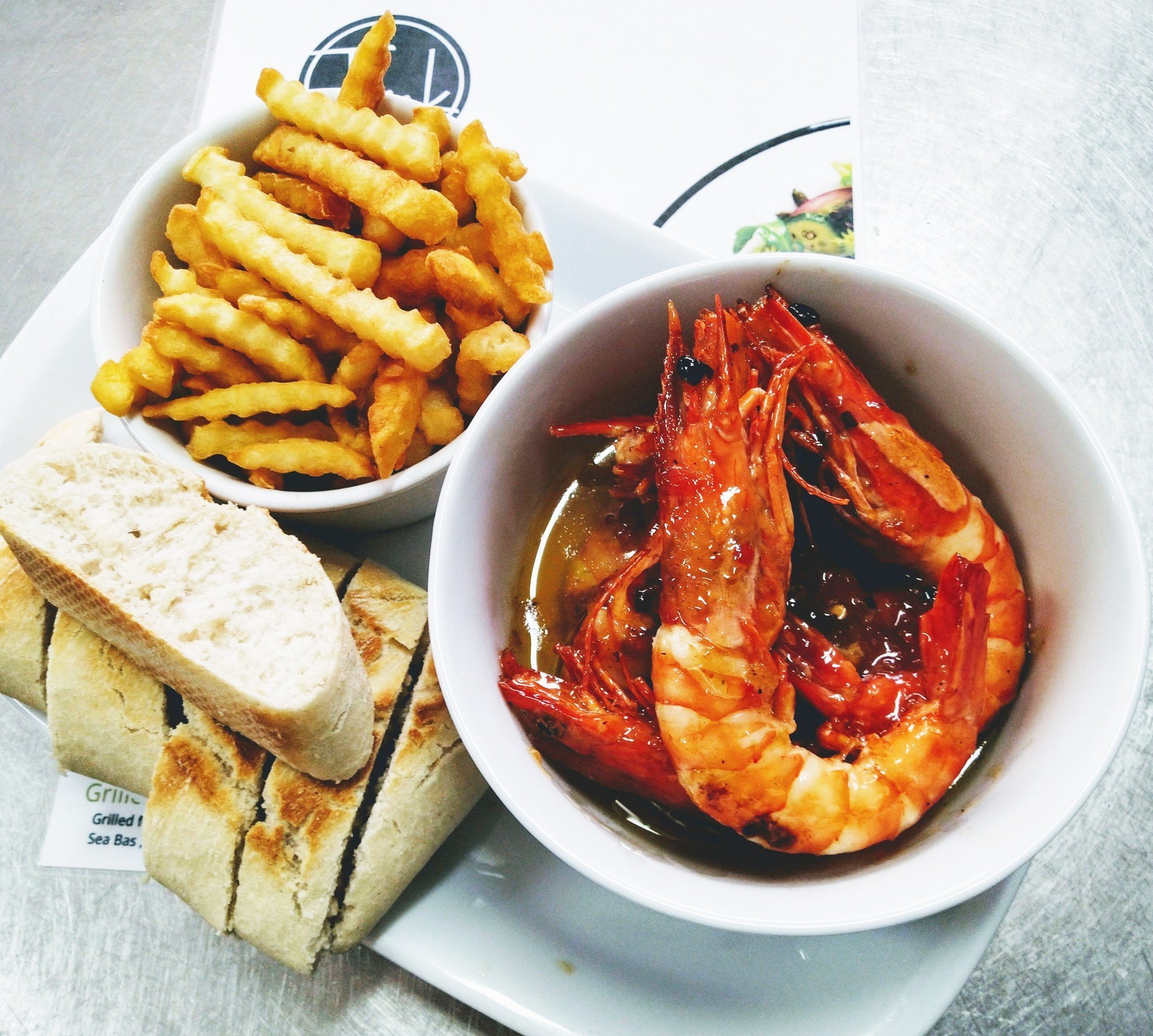TOMIK Marinated Tiger Prawns (sweet & spicy, with freshly baked bread)
